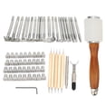 thumbnail image 4 of Leather Working Tools,Leather Sculpture Stamping Tools Leather Tools Kit Leather Stamp Kits Ultimate Reliability, 4 of 12