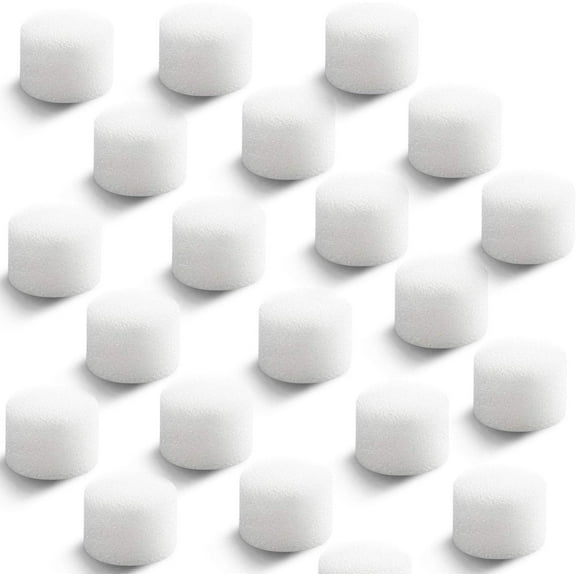 50 Pieces Nebulizer Filters Replacement Air Filter Sponge for Compressor System Accessories, Round White Sponge Air Filter Replacement, Cool Mist Device