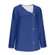 thumbnail image 5 of Top de tallas grandes,Blusa tipo túnica con cuello en V para mujer, manga larga, estampado geométrico, informal, de poliéster, con botones delanteros, para el hogar o la oficina, sopatenor, 5 of 9