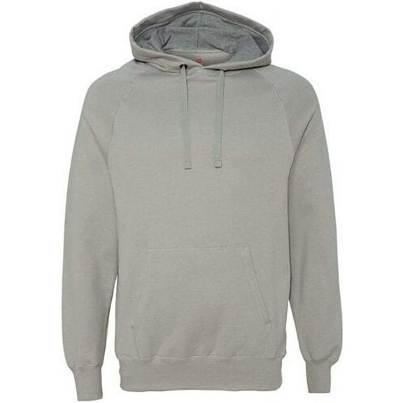 Hanes Men's Pullover Nano Premium Lightweight Fleece Hooded Sweatshirt - Vintage Gray