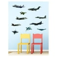 thumbnail image 2 of Wall Sticker Fighter Jets Colorful Removable and Repositionable Love Planes Inspired Motivational Cute Wall Vinyl Art Wall Decor Sticker Decal, 2 of 2