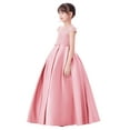 thumbnail image 3 of Illusion Lace Cap Sleeves Flower Girl Dress Junior Pageant Princess Gown Pretty Princess Ballroom Dance L246 2, 3 of 6
