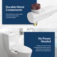 thumbnail image 4 of Bio Bidet Essential Bidet Toilet Attachment in White with Dual Nozzle, Fresh Water Spray, Non Electric, Easy to Install, Brass Inlet and Internal Valve,, 4 of 6