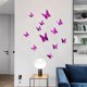 thumbnail image 2 of 36 piezas DIY Espejo Mariposa Combinación 3D Mariposa Pegatinas de Pared Decoración de Navidad Decoración de Fiesta Calcomanías Decoración del Hogar, 2 of 7