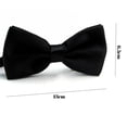 thumbnail image 5 of Pajaritas clásicas de satén preatadas, ajustables para negocios, bodas, bailes de graduación y más, 5 of 5