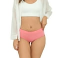 thumbnail image 3 of Buankoxy Women's Cotton Stretch Underwear Soft Mid Rise Briefs Underpants 8 Pack(Size 7), 3 of 7