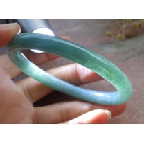 Icy Green Natural A JADE Jadeite Bangle Bracelet 58 mm 685819 TN