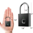 thumbnail image 6 of Smart fingerprint lock anti-theft keyless security padlock with USB cable, family gift, 6 of 8