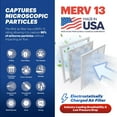 thumbnail image 5 of BNX 14x25x1 MERV 13 Air Filter 4 Pack - MADE IN USA - Electrostatic Pleated Air Conditioner HVAC AC Furnace Filters - Removes Pollen, Mold, Bacteria, Smoke, 5 of 10