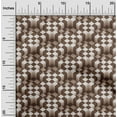 thumbnail image 2 of oneOone Cotton Cambric Brown Fabric Geometrical Diy Clothing Quilting Fabric Print Fabric By Yard 56 Inch Wide, 2 of 4