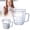A, variant on Glass Measuring Cup with Lid, V-Shaped Spout Microwave Safe Borosilicate Kitchen Accessories 1 Measurement Scales Cup, Ml, Oz Easy Measure Liquid Powder Milk Cups for Cooking Baking