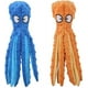 thumbnail image 1 of juguetes de pulpo chirriantes azules y naranjas para perros, juguetes de peluche para la dentición de cachorros y perros, juguetes interactivos duraderos para masticar para perros pequeños y medianos., 1 of 5
