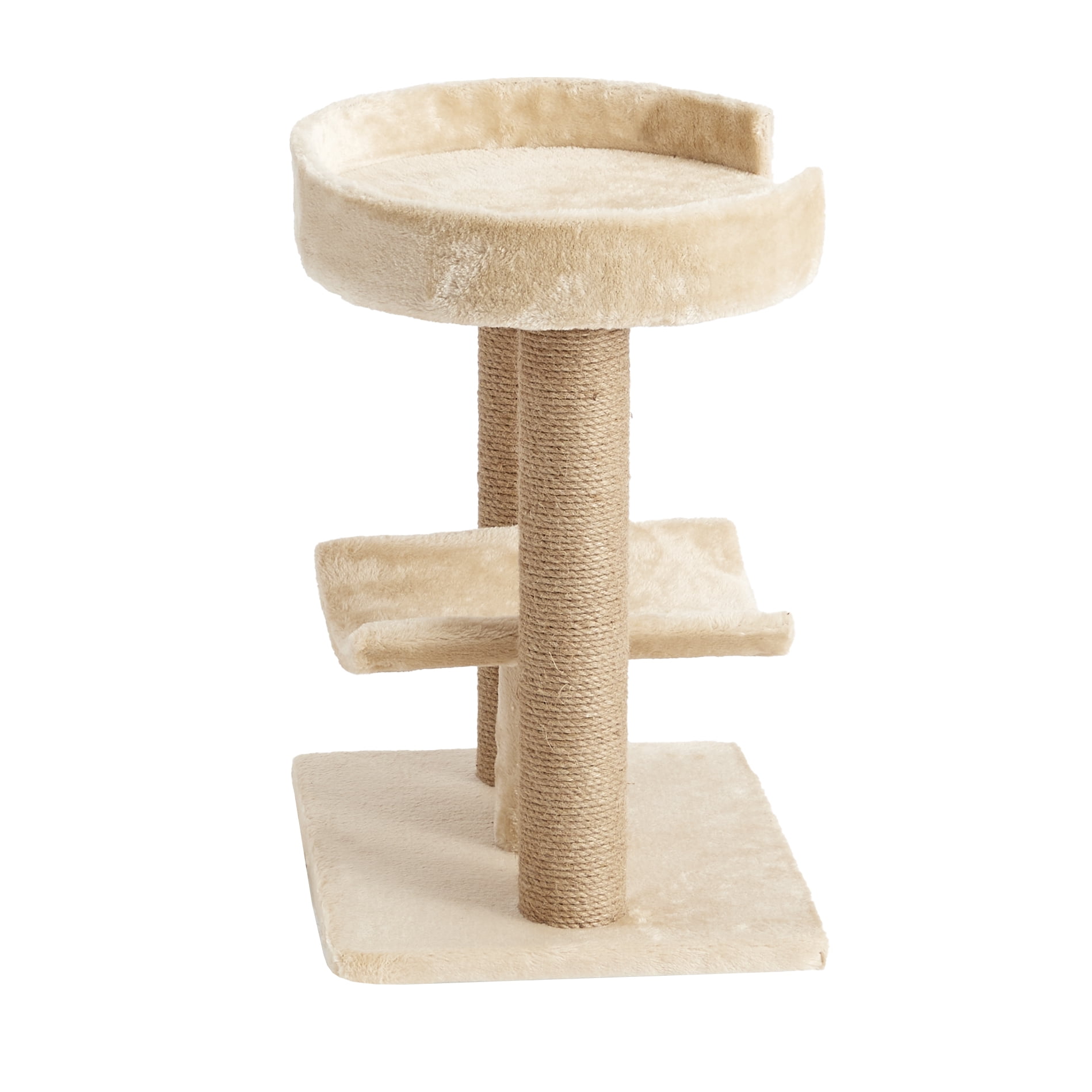 Two by Two Providence - Beige Scratching Post Cat Furniture - 21.1 in. Tall