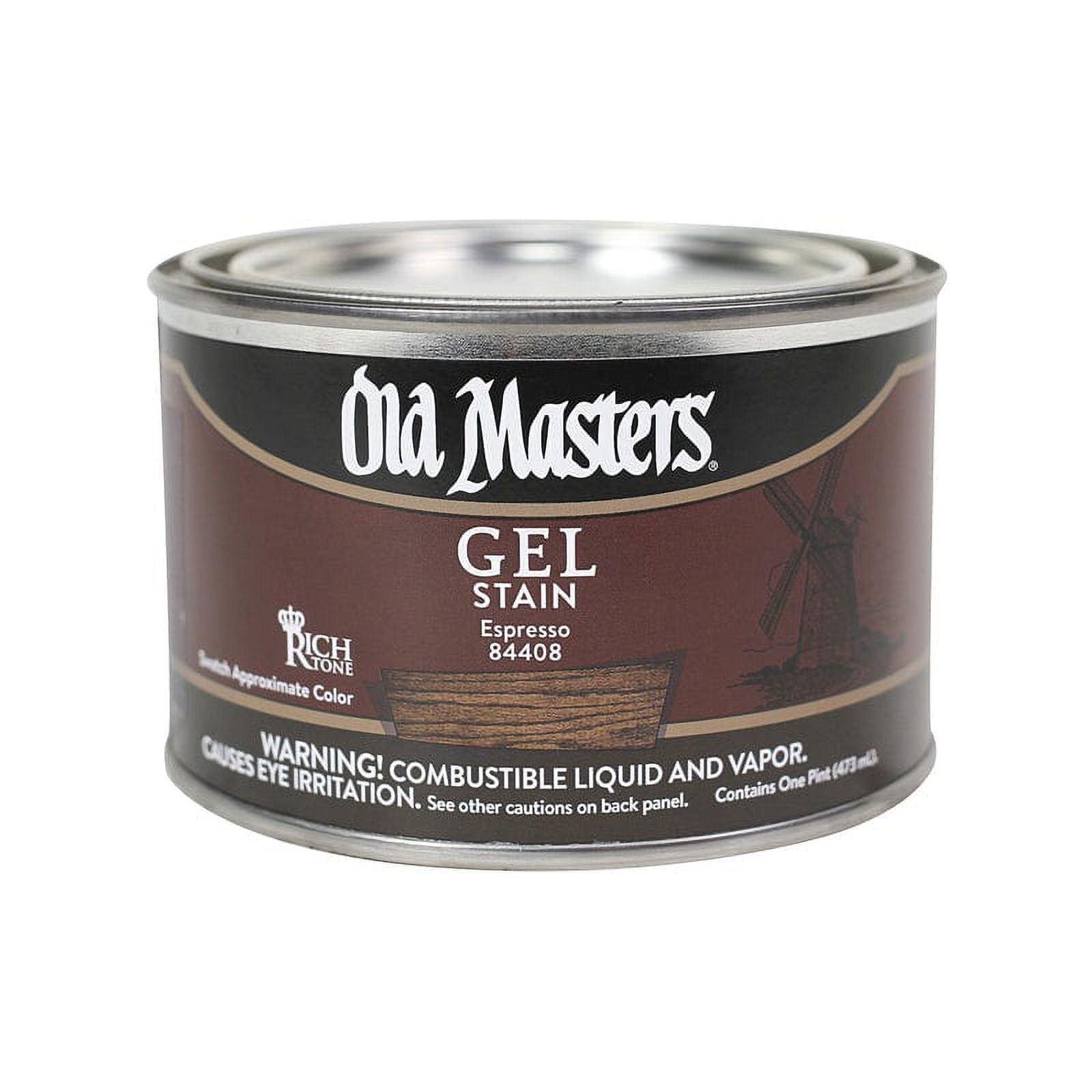 Old Masters Semi-Transparent Espresso Oil-Based Alkyd Gel Stain 1 qt