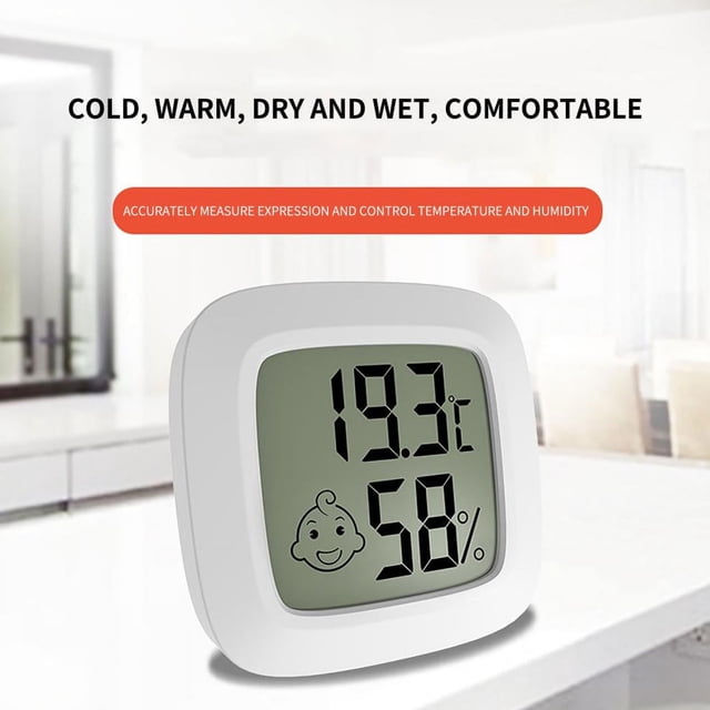 SDNall Mini Hygrometer Indoor Infant Bedroom Hygrometer With Magnetic Absorption