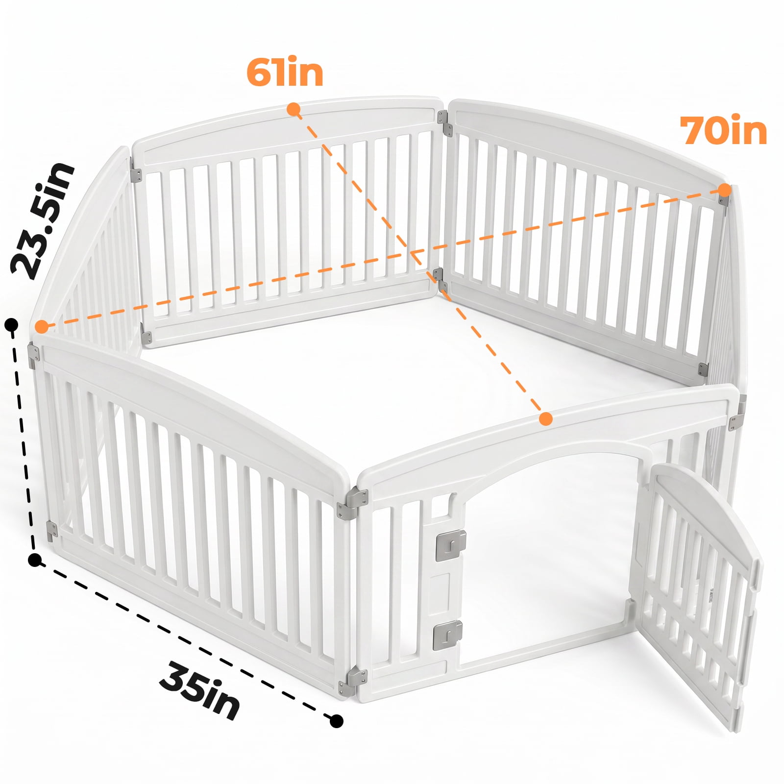 Alvantor Portable Foldable Dog Playpen for Indoor and Outdoor Use - Safe, Easy to Clean, Ideal for Small Medium Dogs