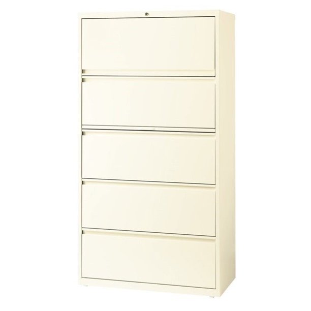 Hirsh 36 In Wide Hl10000 Series 5 Drawer Lateral File Cabinet Cloud Walmart Com Walmart Com