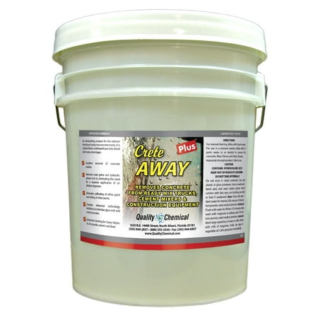 Crete Away Concrete Remover - 5 gallon pail (The Best Concrete Cleaner)
