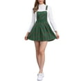 thumbnail image 1 of Vestido de tirantes ajustables para mujer INSPIRE CHIC con estampado de cuadros XL Verde Oscuro, 1 of 5