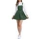thumbnail image 1 of Vestido de tirantes ajustables para mujer INSPIRE CHIC con estampado de cuadros XL Verde Oscuro, 1 of 5