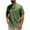 Army Green, variant on Cotton Linen Shirts for Men Short Sleeve V Neck Breathable Casual Beach Holidays Trendy Tops