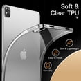 thumbnail image 3 of JETech Case for iPad Pro 12.9-Inch 2022/2021 (6th/5th Generation), Soft TPU Transparent Slim Shockproof Tablet Cover, Support Pencil 2nd Charging (Clear), 3 of 6