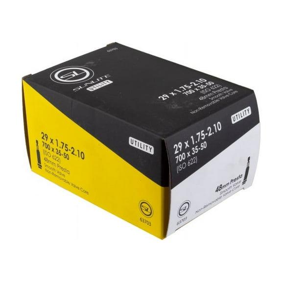 Sunlite Utili-T Standard Presta Valve Tubes 29x1.75-2.10 PV 48mm 0d