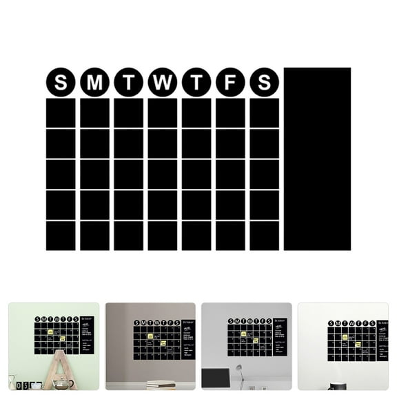 OUNONA  Notice Boards for Home Chalkboard Stickers Practical Calendar Design