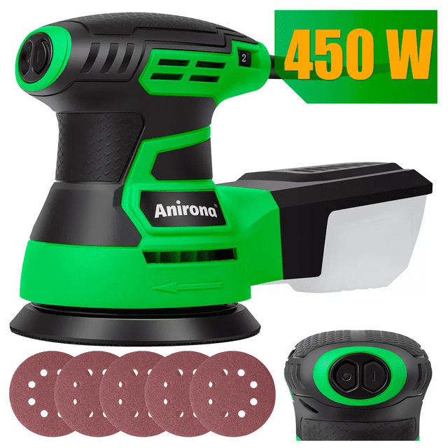 Lijadora Roto orbital BLOOSOM Anirona verde y negro 60Hz 450W 127V