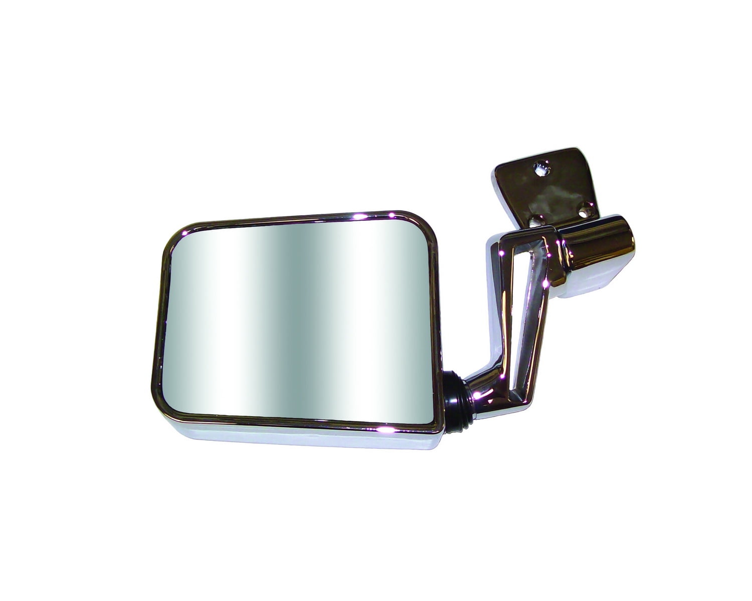 Original Style Replacement Mirror Jeep Driver Side Manual Foldaway Non-Heated Chrome