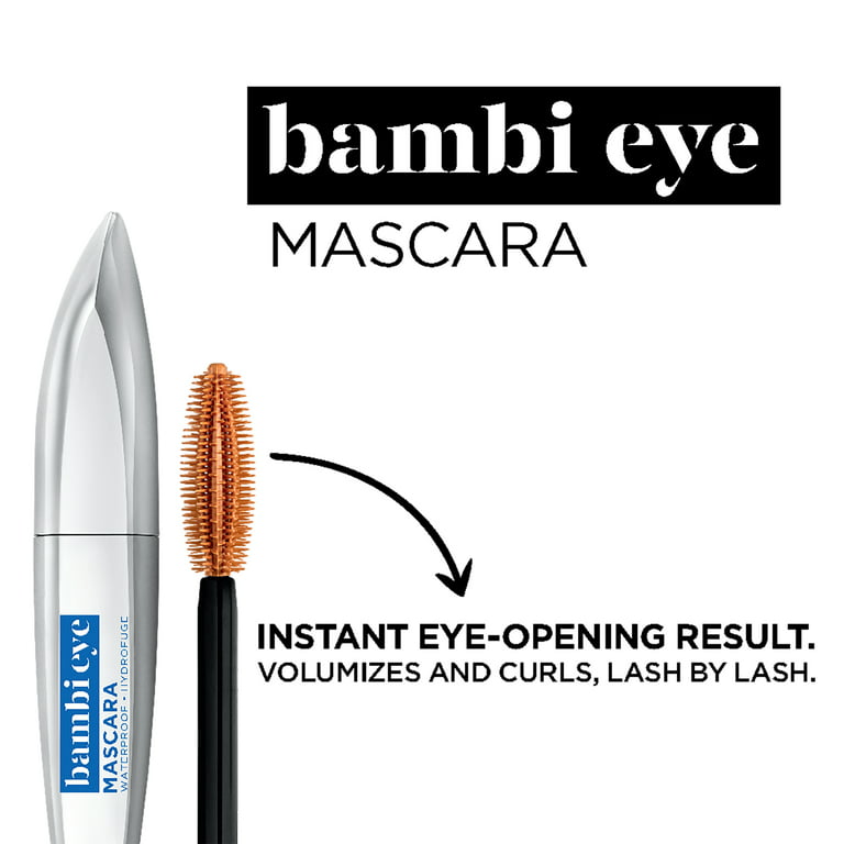 L'Oreal Bambi Eye Waterproof Mascara, Black Brown - Walmart.com