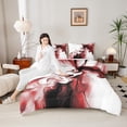 thumbnail image 4 of Homewish Abstract Stripes Full Size Comforter Sets 3-Piece for Teens Boys Girls,Geometric Lines Bedding Comforter Set,Black Red White Gradient Lightweight Bedding Sets,Luxury Bedroom Decor, 4 of 8