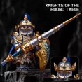 thumbnail image 1 of Medieval Round Table Knights Building Blocks Set, Warrior Berserk Style Action Figure Model, Compatible DIY Assembled Puzzle Bricks Toy, Collectible Gift for Kids & Hobbyists, 1 of 3