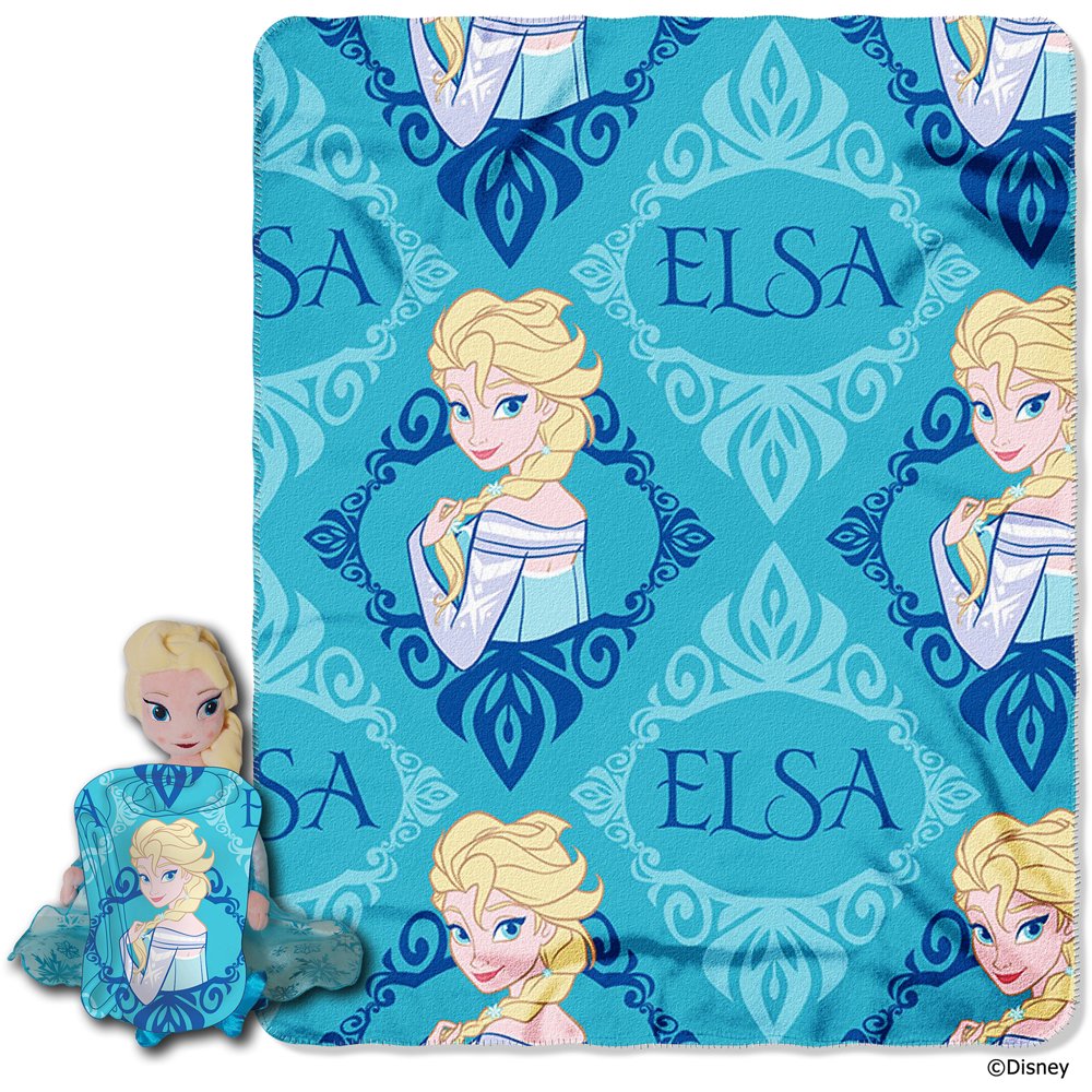 Disney Frozen Elsa Character Pillow and Throw Set