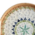 thumbnail image 6 of yotijay Mosaic Tray Rattan Tray Organizer Tray Storage and Display with Handles Handmade 28cmx4cm, 6 of 9