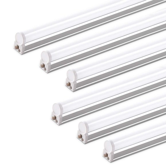 Lámpara LED para tienda Barrina T5, 2 pies, 6500 K, superbrillante, paquete de 6