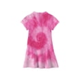 thumbnail image 4 of CCRFTGI Girls Polo Dress Size 10-12 Back To School Short Sleeve School Uniform Casual Tie Dye Pleated Flare Skater Polo Dresses Summer Button-Down Collar Pique Polo Dress Hot Pink 5-6 Years, 4 of 5