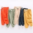 thumbnail image 4 of SILVERCELL 2-7T Little Boys Girls Spring Autumn Summer Cotton Soft Trousers Kids Casual Long Pants, 4 of 8