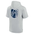 thumbnail image 3 of Unisex Fanatics Gray St. Louis City SC Elements Super Soft Fleece Short Sleeve Pullover Hoodie, 3 of 3