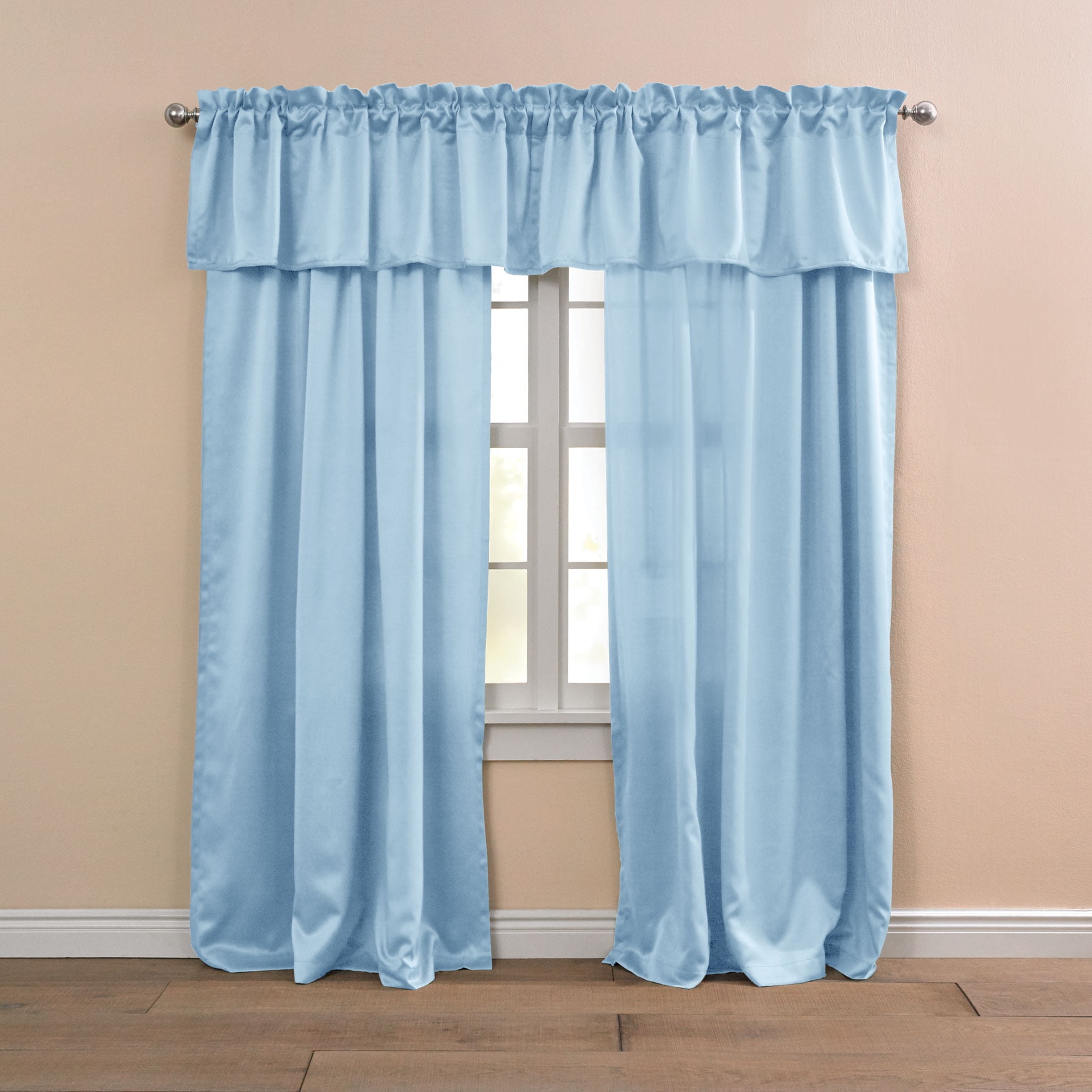 Brylanehome RoomDarkening RodPocket Valance Curtain Window Drape