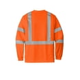 thumbnail image 4 of CornerStone CS203 ANSI 107 Class 3 Mesh Long Sleeve T-Shirt, Safety Orange, 4XL, 4 of 4