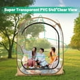 thumbnail image 3 of FICISOG Sports Tent Shelter for up to 3 People, 51" Instant Weatherproof Sports Pop up Pod Tent Outdoor Bubble Tent, Clear View, 3 of 16