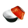 Make N Mold 5025H2 Orange & Black Foil Wraps Halloween Candy Cups, Pack of 12