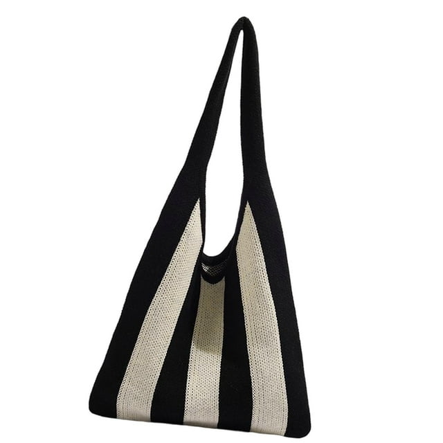 Bolso de crochet para mujer, organizador de hombro, para picnic, viajes, uso diario, compras.