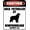 Warning Sign 3, variant on Caution Area Patrolled by A Goldendoodle Dog Sign, 8"x12" Metal Tin Funny Decor, Best Farmhouse Gift for Home Bathroom Bar Garden Terrace