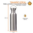 thumbnail image 3 of Bazzeff Botella de Agua de Acero Inoxidable 800 ml. Termo de Acero Inoxidable para uso Casual o Deportivo. Water Bottle Bazzeff Botella de Agua de 800 ml, 3 of 7