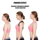 thumbnail image 4 of Corrector de postura de espalda, enderezador de espalda para hombres o mujeres Cinturón de espalda ajustable para mantener la espalda recta y soporte de la columna vertebral Corrección de cifosis Bol, 4 of 5