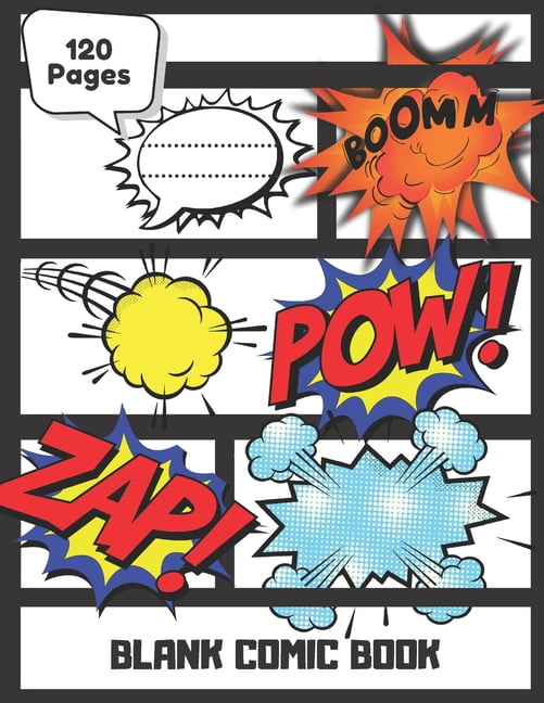 Blank Comic Book 120 Pages Blank Comic Book, Create Your Own Stories