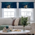 thumbnail image 4 of LALILO Kitchen Curtain Valance London Long City Trails Light Rod Pocket Window Curtain 52"x 18" Set of 2, 4 of 5