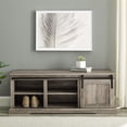 thumbnail image 5 of 48" Sliding Grooved Door Entry Bench with Storage in Gray Wash, 5 of 5